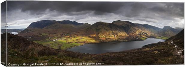 Buttermere Autumn Light Canvas Print by Creative Photography Wales