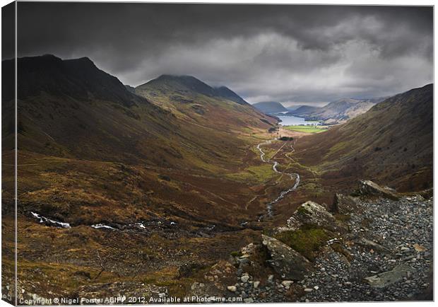 Buttermere Valley Canvas Print by Creative Photography Wales