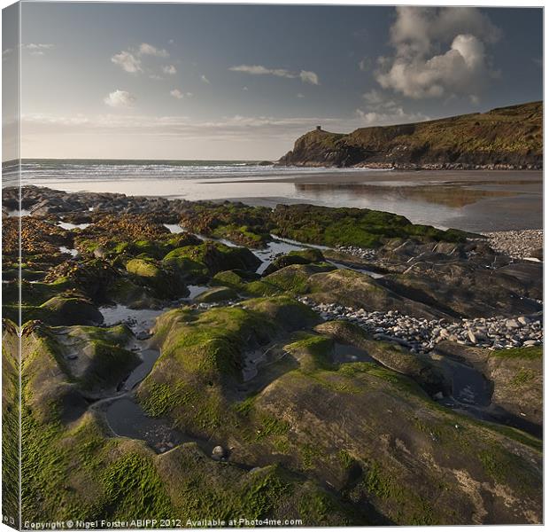 Abereiddy Bay Canvas Print by Creative Photography Wales