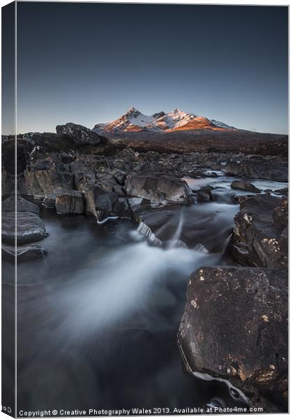Cuillins Dawn Canvas Print by Creative Photography Wales