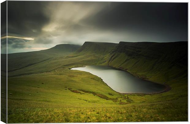 Llyn y Fan Fach Canvas Print by Creative Photography Wales