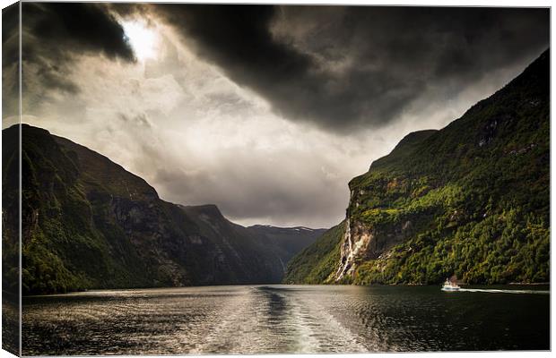 Gerainger Fjord Canvas Print by Creative Photography Wales