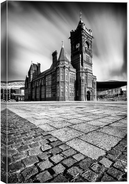 The Pierhead Building at Cardiff Bay Canvas Print by Creative Photography Wales