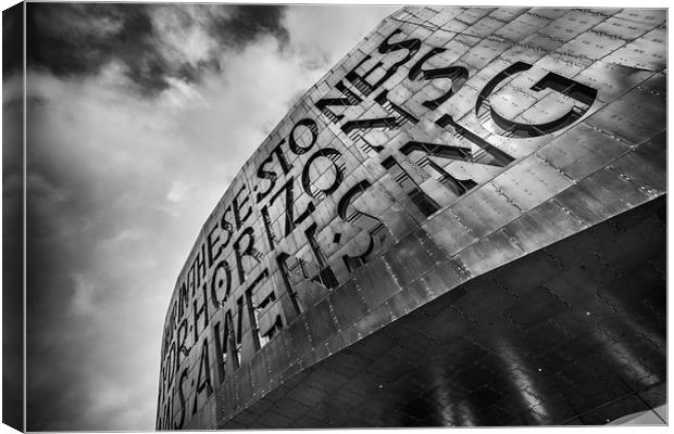 The Millennium Centre at Cardiff Bay Canvas Print by Creative Photography Wales