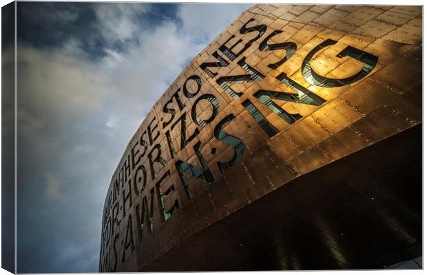The Cardiff Millennium Centre Canvas Print by Creative Photography Wales
