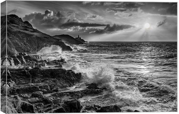 Mumbles Lighthouse Canvas Print by Creative Photography Wales