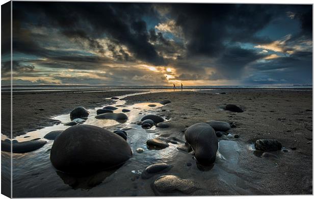Newgale Sands Winter Light Canvas Print by Creative Photography Wales