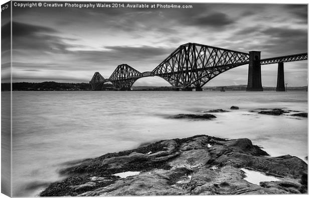  Forth Rail Bridge Canvas Print by Creative Photography Wales