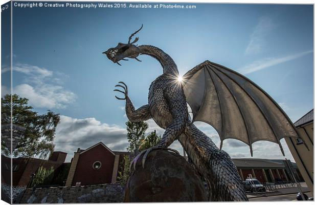 The Dragon, Ebbw Vale Canvas Print by Creative Photography Wales