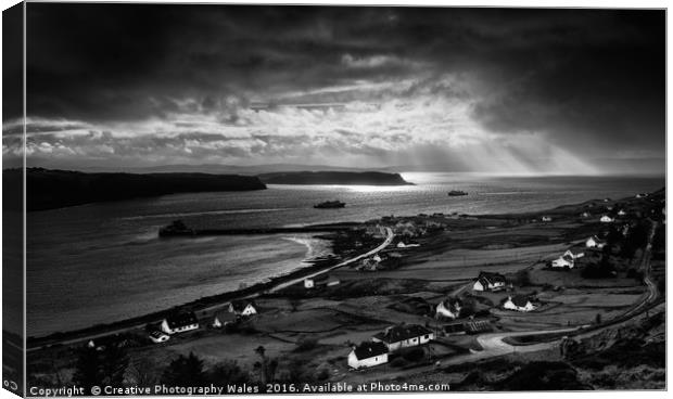 Uig Harbour, Isle of Skye Canvas Print by Creative Photography Wales