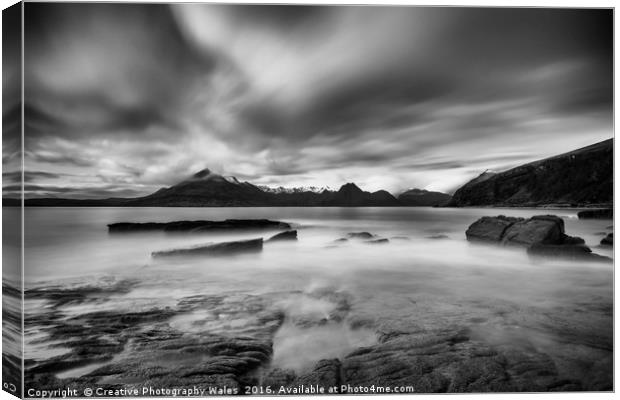 Elgol Seascape Canvas Print by Creative Photography Wales