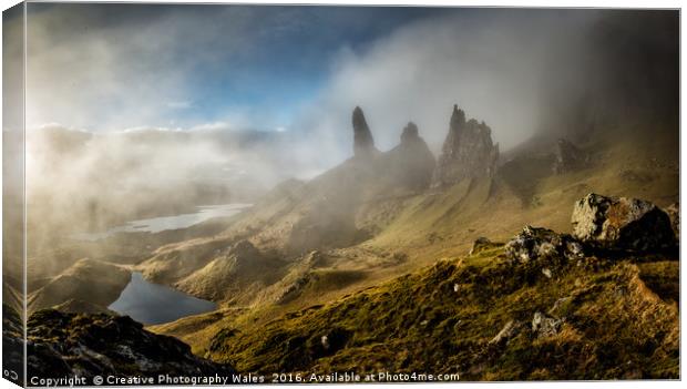 The Old Man of Storr, Isle of Skye Canvas Print by Creative Photography Wales