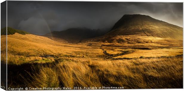 Glenbrittle Autumn Landscape, Isle of Skye Canvas Print by Creative Photography Wales