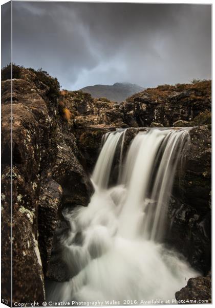 Fairy Pools Waterfalls Canvas Print by Creative Photography Wales