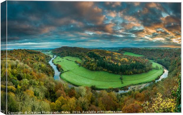 Symonds Yat Autumn Landscape Canvas Print by Creative Photography Wales