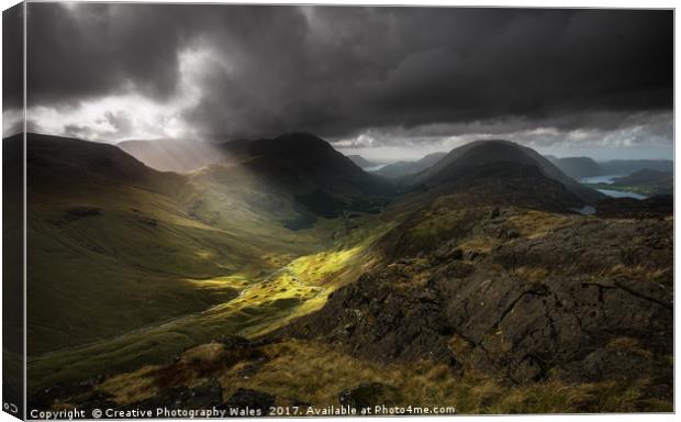 Great Gable and Ennerdale View Canvas Print by Creative Photography Wales