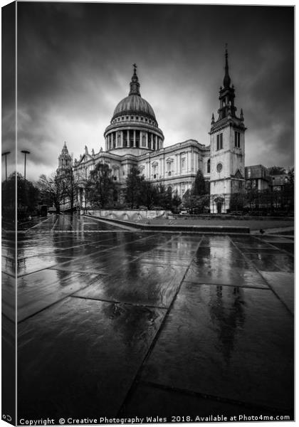 St Pauls Cathedral, London Canvas Print by Creative Photography Wales