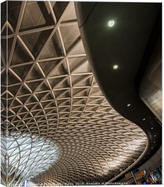 Kings Cross Station New Roof London Canvas Print by Creative Photography Wales