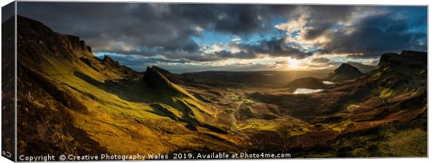 The Quiraing on Isle of Skye Canvas Print by Creative Photography Wales
