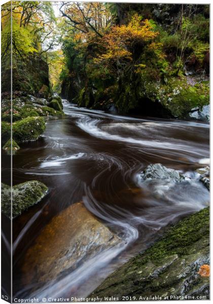 Fairy Glen; Snowdonia National Park Canvas Print by Creative Photography Wales