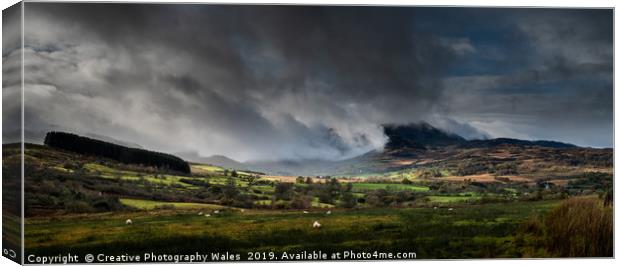 View above Dolgelllau, Snowdonia Canvas Print by Creative Photography Wales