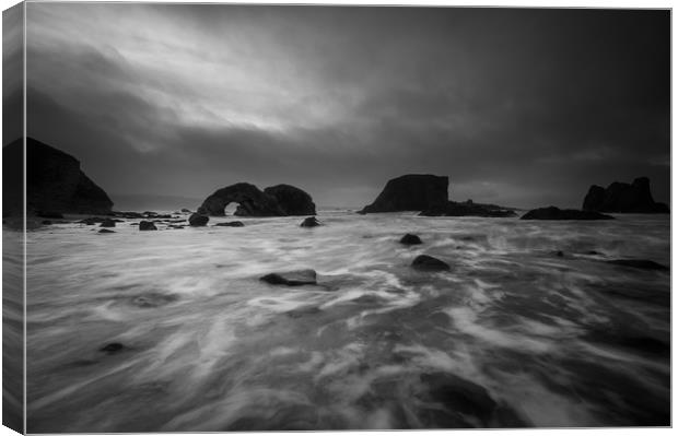 Elephant Rock on the Ballintoy Coastline on the Th Canvas Print by Creative Photography Wales