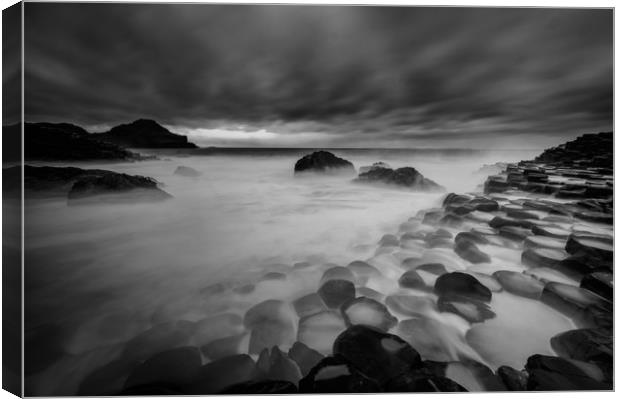 Giants Causeway on The Causeway Coast in County An Canvas Print by Creative Photography Wales