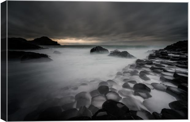 Giants Causeway on The Causeway Coast in County An Canvas Print by Creative Photography Wales