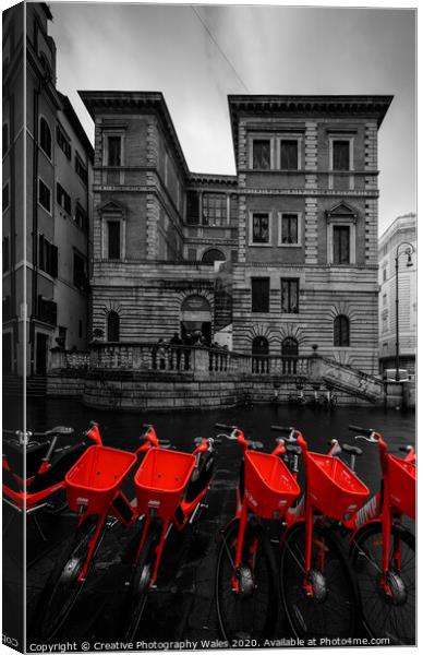 Street views, Rome, Italy Canvas Print by Creative Photography Wales