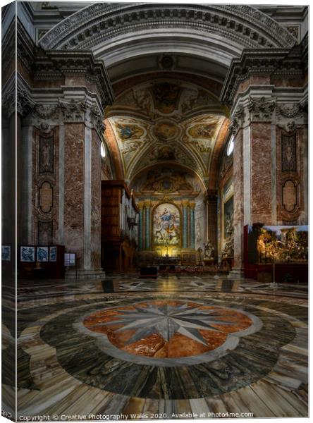 Santa Maria degli Angeli and Piazza Della Republica_Rome, Italy Canvas Print by Creative Photography Wales