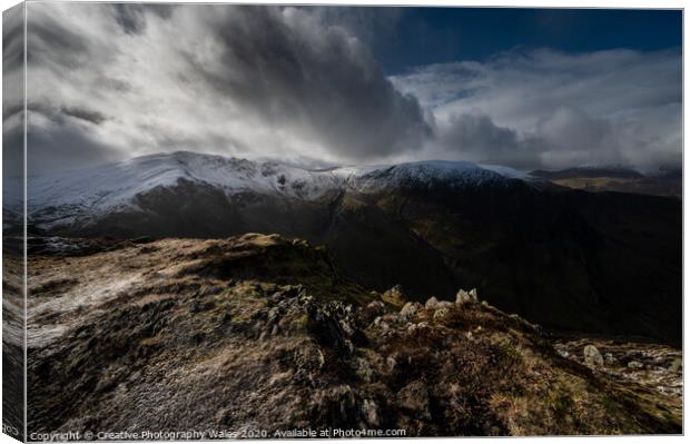 Views from Cat Bells and High Spy, Lake District  Canvas Print by Creative Photography Wales