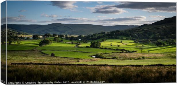 Landscape Views and Ribblehead Viaduct, Yorkshire Dales Canvas Print by Creative Photography Wales
