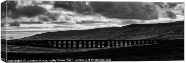 Ribblehead Viaduct in the Yorkshire Dales Canvas Print by Creative Photography Wales