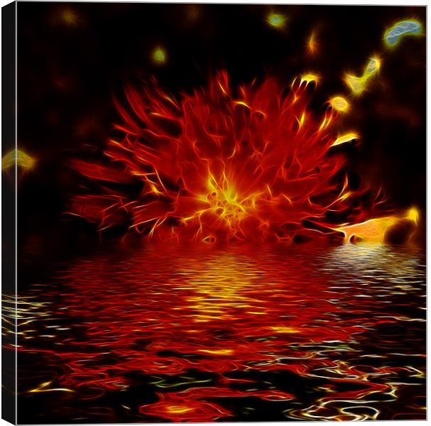 Putting Out The Flame Canvas Print by Debra Kelday