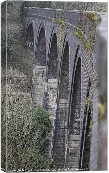 Spanning  Viaduct Canvas Print by Nigel Barrett Canvas