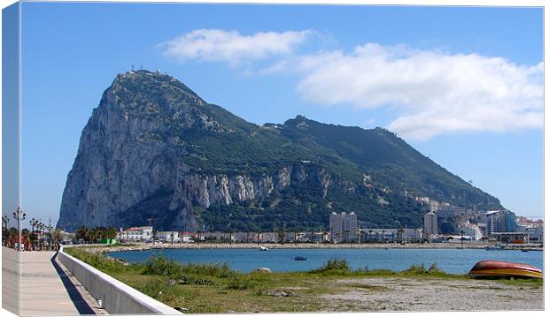 Gibraltar Rock Canvas Print by Bekie Spark