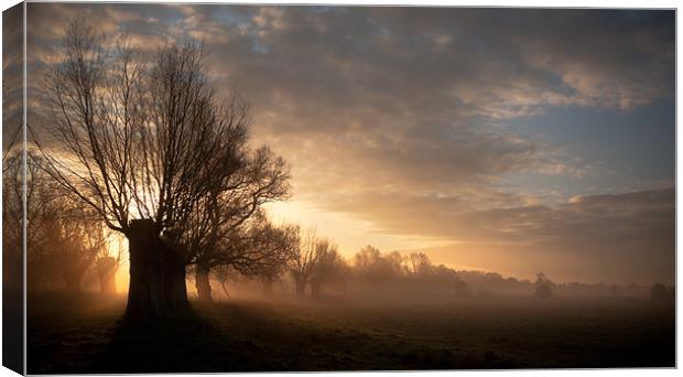Sunrise over Chester Meadows Canvas Print by Celtic Origins