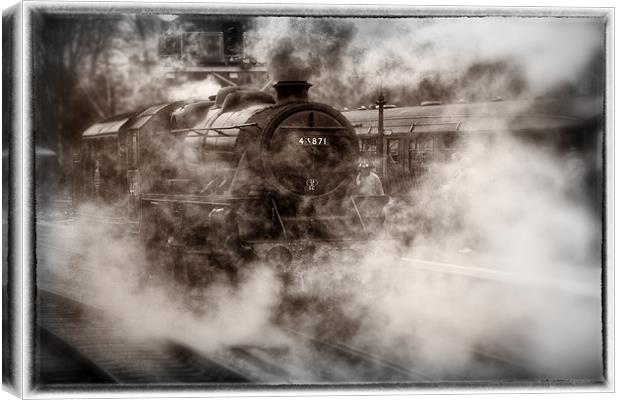 44871 Steam Locomotive Canvas Print by Celtic Origins