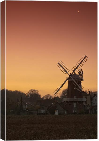 Sunrise at Cley Windmill Canvas Print by Scott Simpson