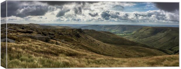 The Southern Edges of Kinder Scout. Canvas Print by Scott Simpson