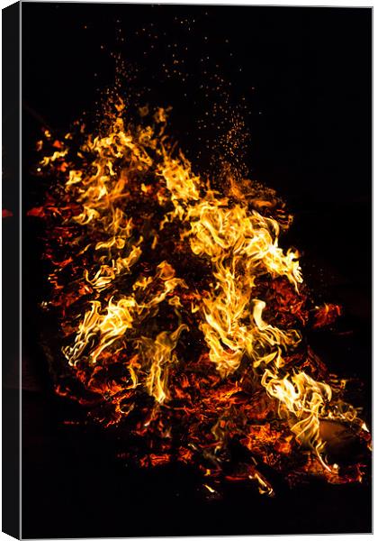 Fire Canvas Print by Paul Shears Photogr