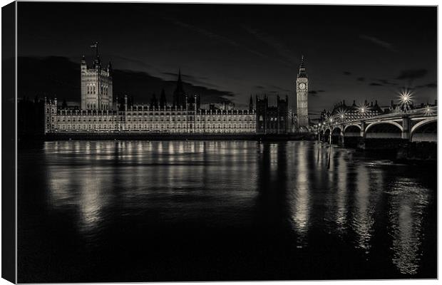 The Dark Side To Parliament Canvas Print by Paul Shears Photogr