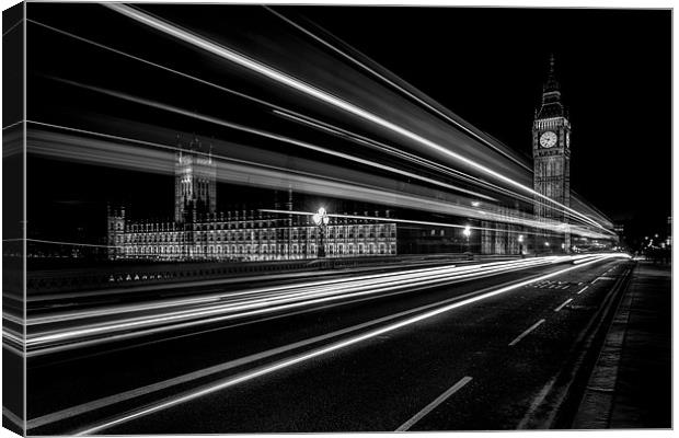 Westminster Lights Canvas Print by Paul Shears Photogr