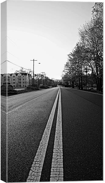 long road home Canvas Print by anthony pallazola