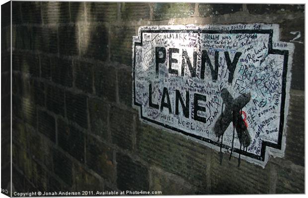 Penny Lane Ponderances Canvas Print by Jonah Anderson Photography