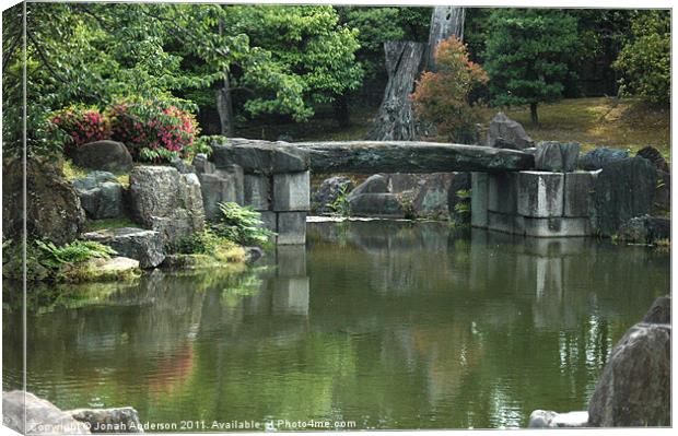 Ninomaru Garden pond Nijo-jo Canvas Print by Jonah Anderson Photography