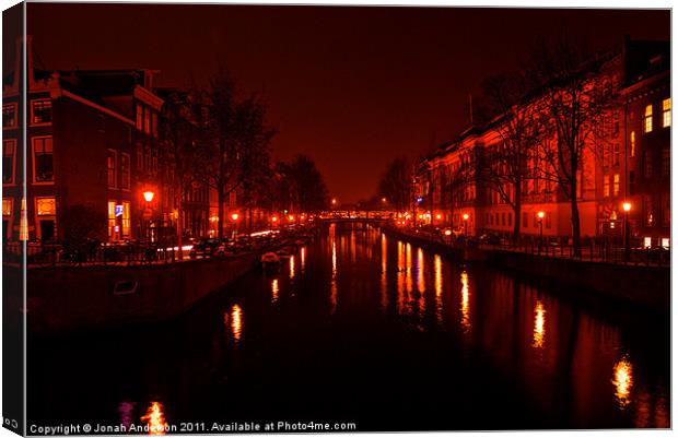 Canals of the Night Canvas Print by Jonah Anderson Photography