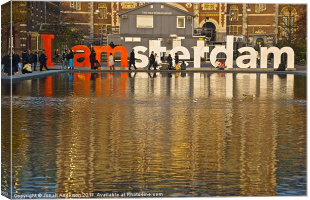 I Amsterdam Canvas Print by Jonah Anderson Photography