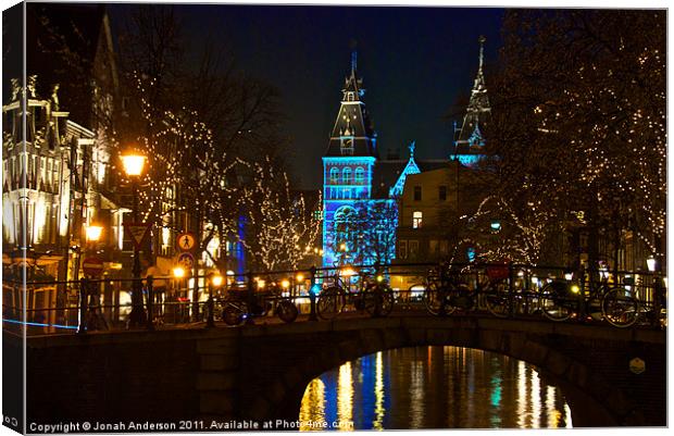 Overlooking the Rijksmuseum Canvas Print by Jonah Anderson Photography