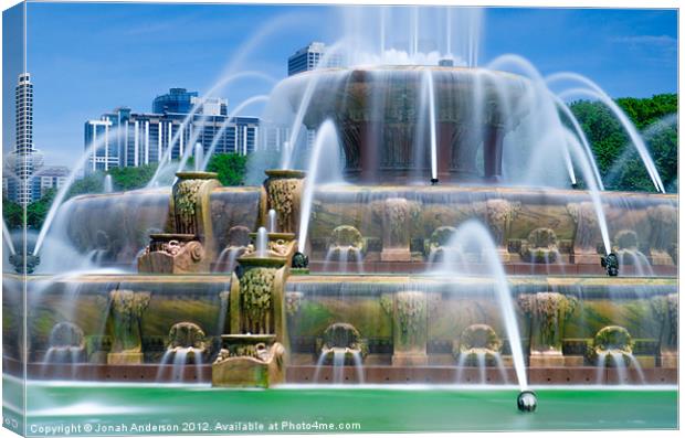 The Fountain Canvas Print by Jonah Anderson Photography